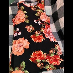 Rose shift dress